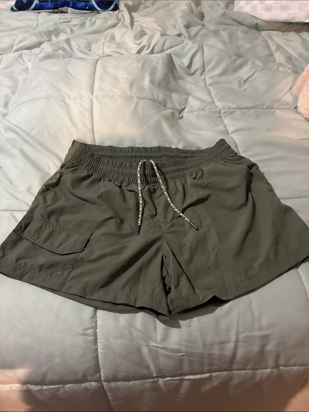 Columbia Women's Olive Drawstring Athletic Shorts
